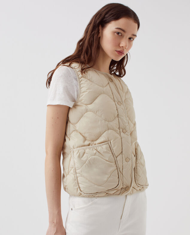 PLUME - Daunenjacke ohne Ärnel H311 oyester gray