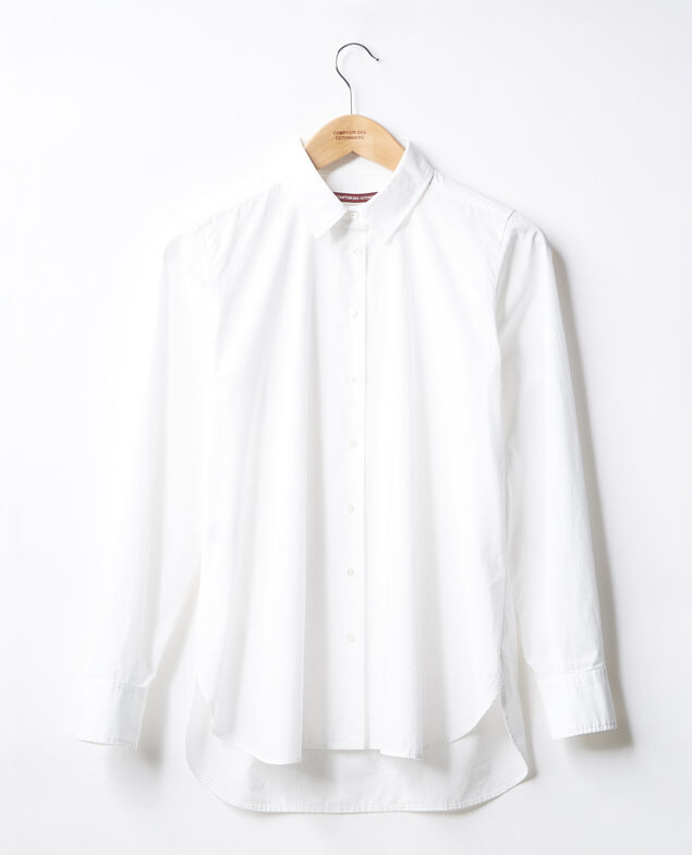 Oversize-Bluse Blanc
