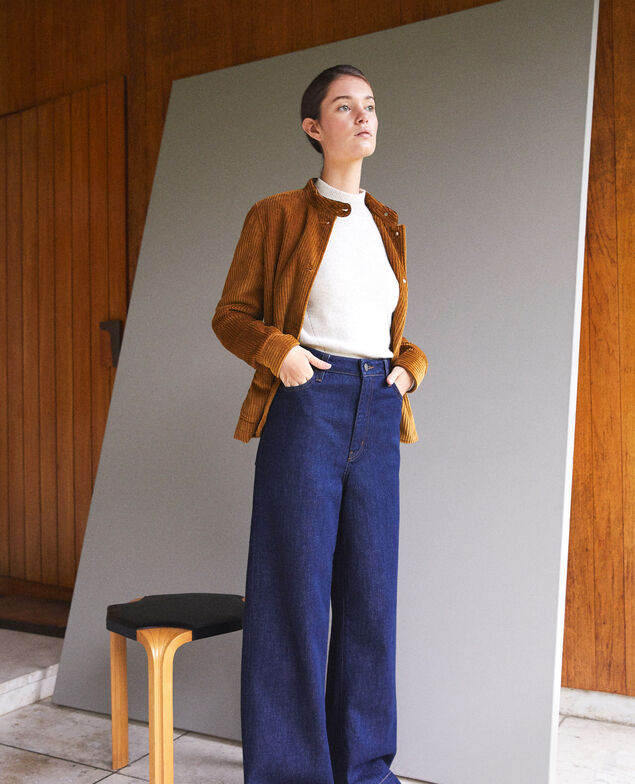 Jacke aus grobem Cord Golden brown