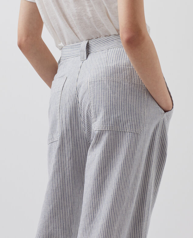 BLANDINE - Gerade Hose H611 blue mini st