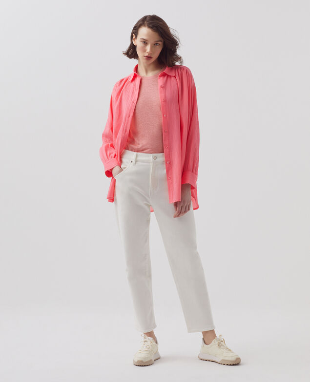 Bluse aus Plissée-Baumwolle H110 lantana