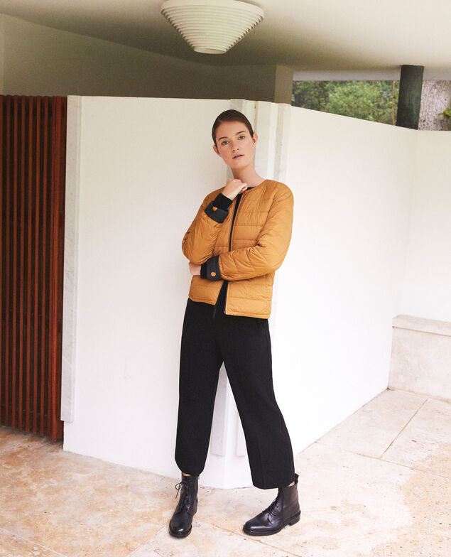 Wendebare Jacke Mademoiselle Plume Ad golden brown