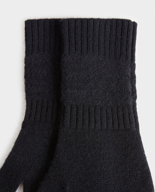Handschuhe aus Kaschmir Black beauty