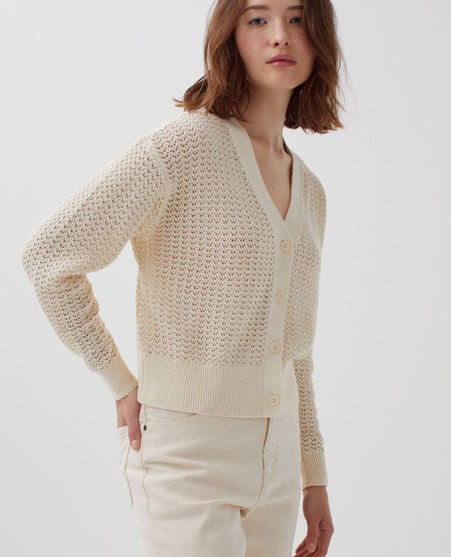 Langärmliger Cardigan H304 albore