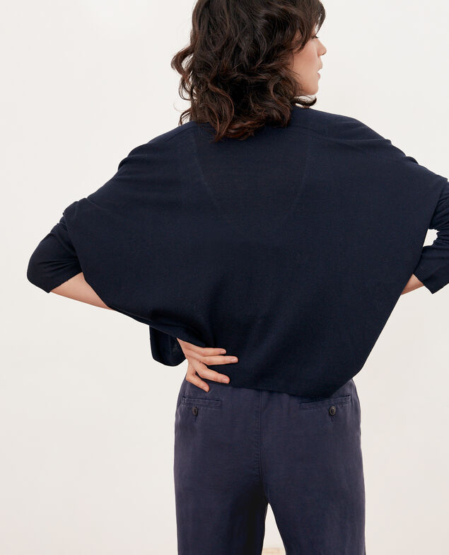Kurzer Cardigan Marine