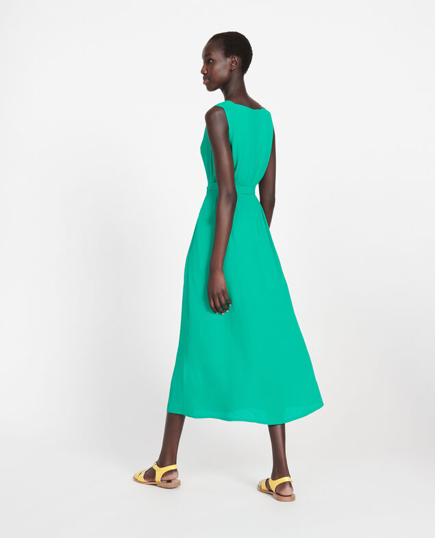 Langes Kleid Golf green