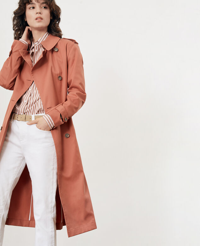 Klassischer schnitt trenchcoat Auburn