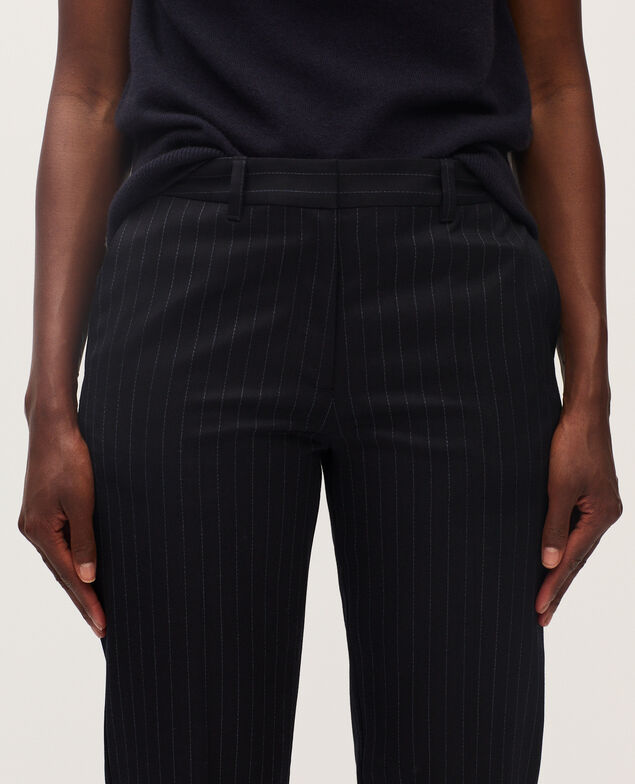 Zigarettenhose aus Wolle K690 st navy