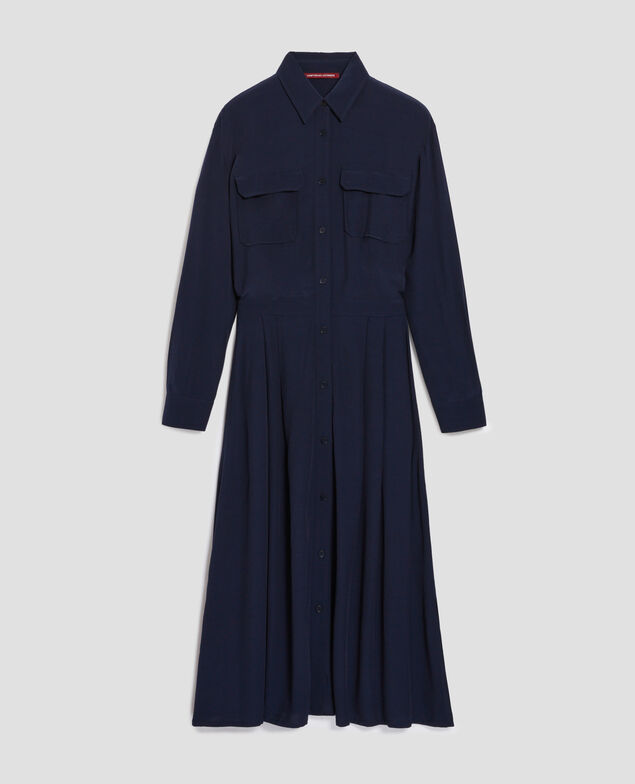Fließendes Hemdkleid H694 baritone blue