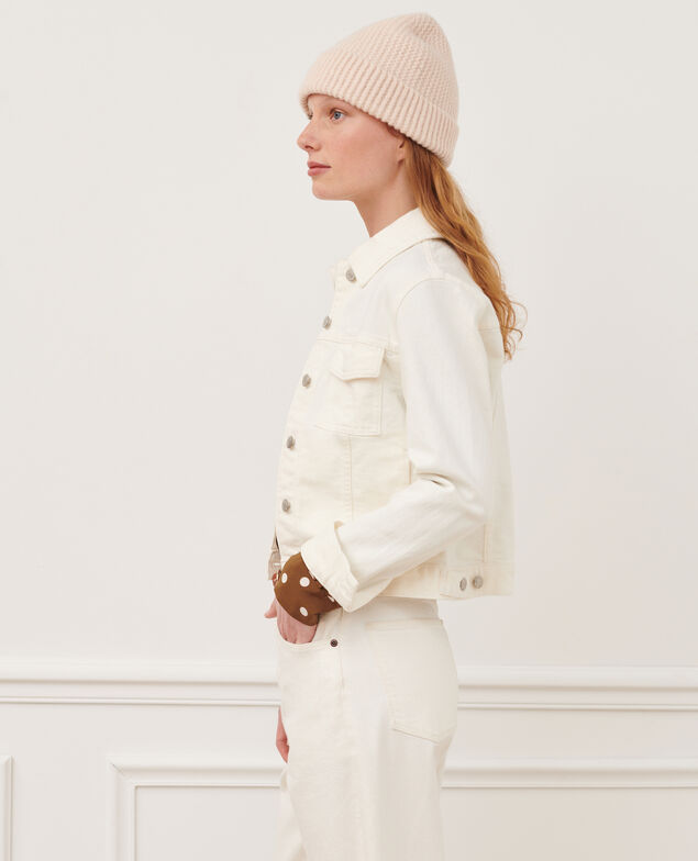 Kurze Jeansjacke 7209c 108 denim white