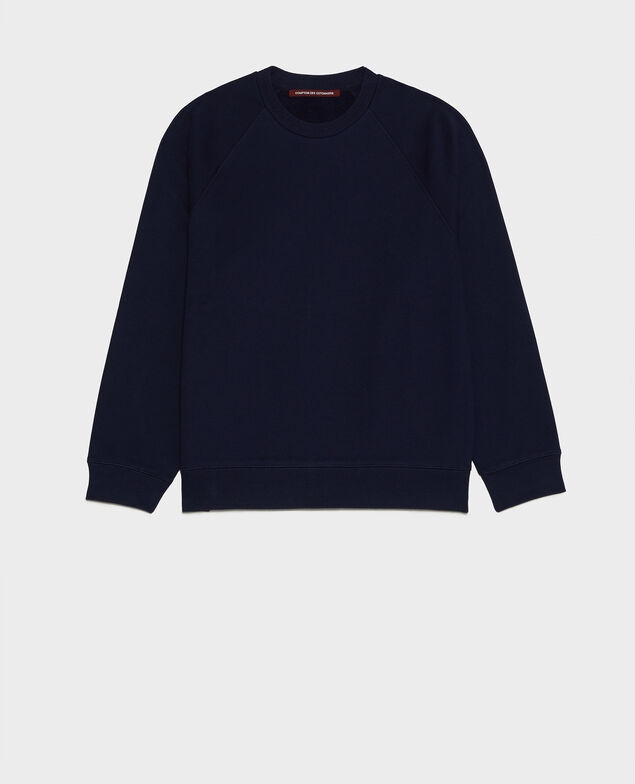 Sweatshirt aus Molton Maritime blue