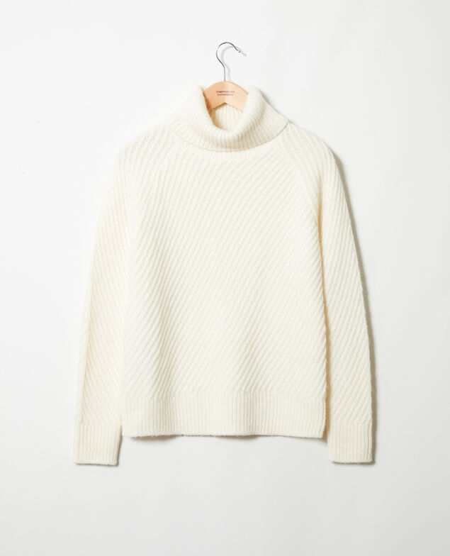 Rollkragenpullover Off white