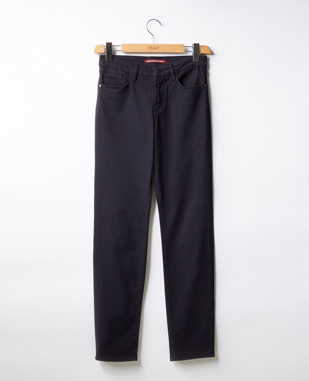 Jeans in Zigarettenform mit Pfirsichhauteffekt Navy