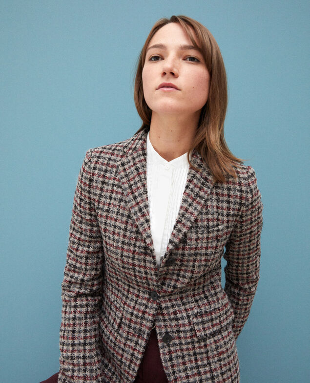 Blazer mit Wolle Rot