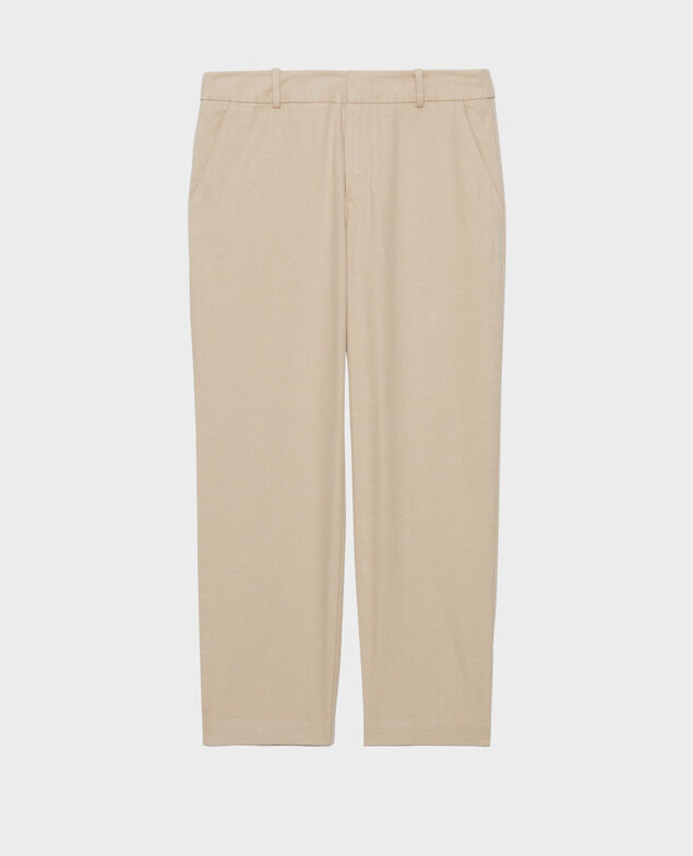MARGUERITE - Zigarettenhose Oxford tan