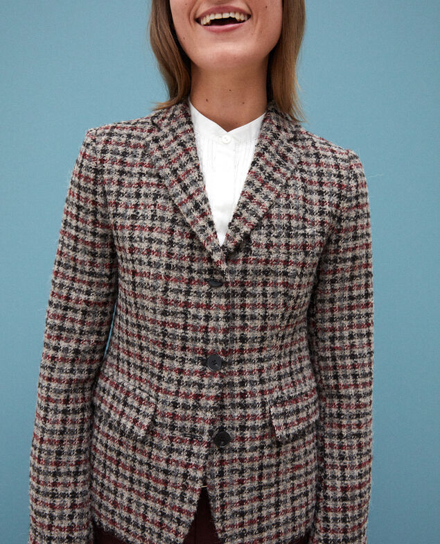 Blazer mit Wolle Rot