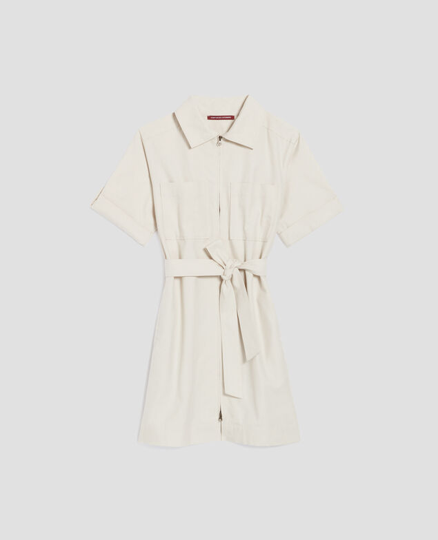 Cargo-Kleid mit Reißverschluss I013 beige