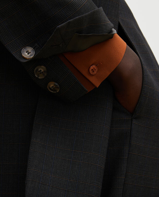 Maskuliner Blazer aus Prince of Wales-Wolle Check-wool-pattern-tailoring