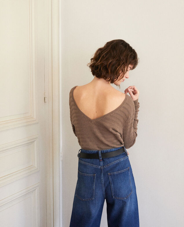 Wendebarer Pullover Braun