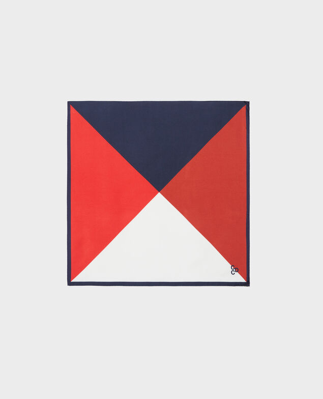 Seidenschal Maritime blue