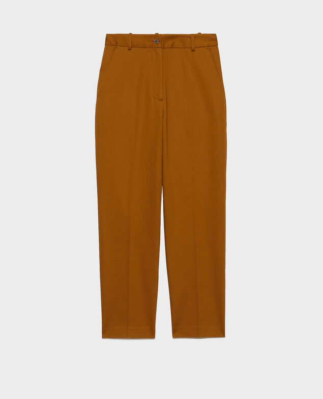 MARGUERITE - Zigarettenhose Bronze brown