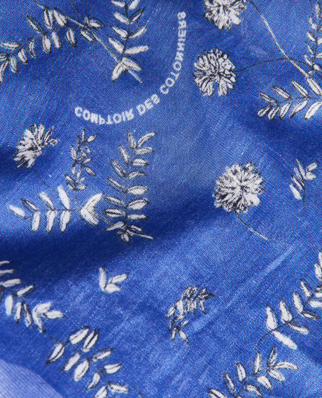 Bandana aus gemusterter Baumwolle Royal blue