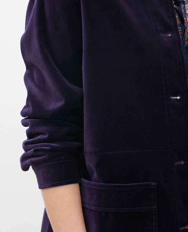 Kurze Cordjacke Purple