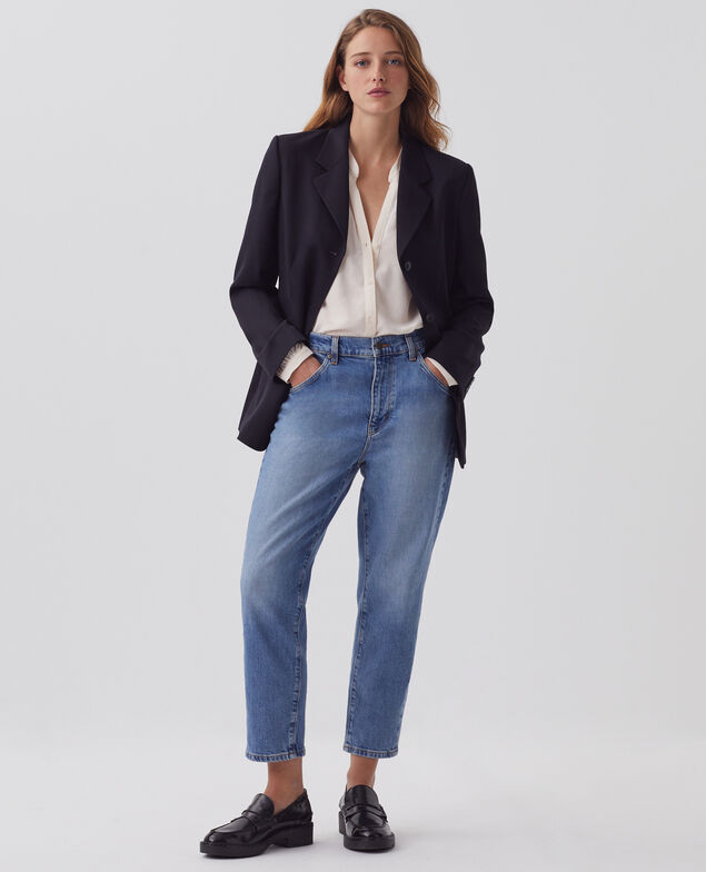 Blazer aus Wolle H091 black beauty