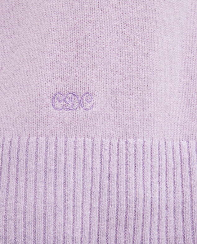 Pullover aus Kaschmir mit U-Boot-Kragen Pastel lilac