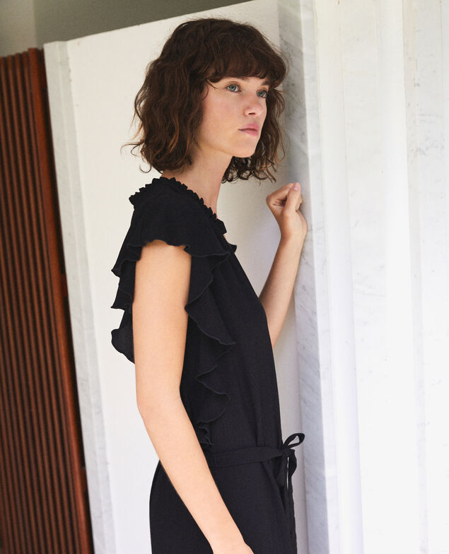 Rüschenkleid Schwarz