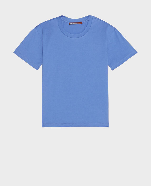 T-Shirt aus Baumwolle mit Rundhalsausschnitt Amparo blue