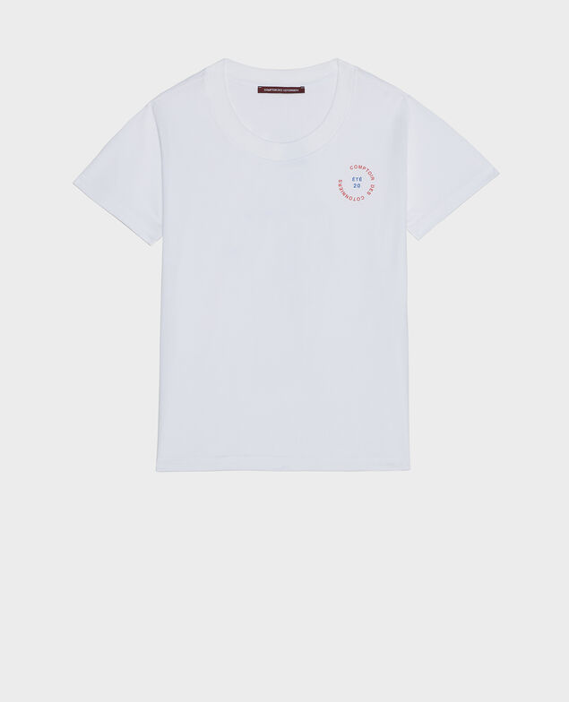 T-Shirt aus Baumwolle Princess blue