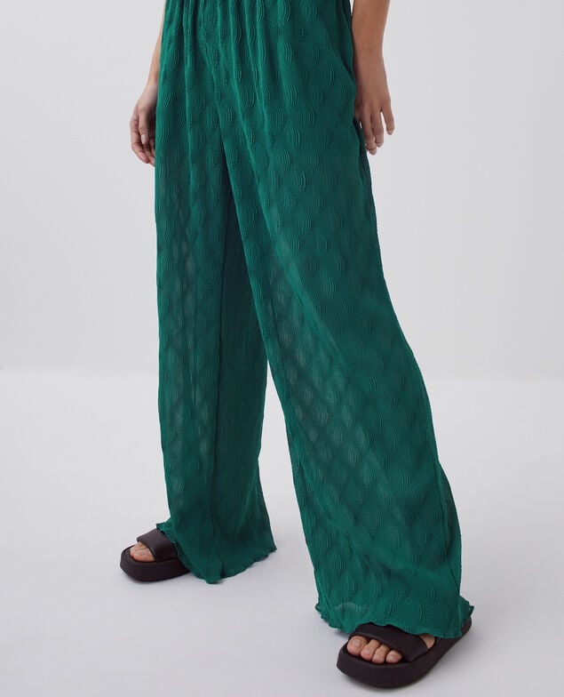 Weite fließende Hose H644 spruced-up blue