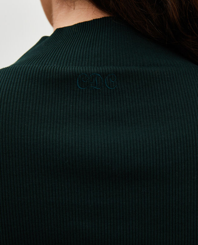 Langarmpullover aus Baumwollstretch Scarab