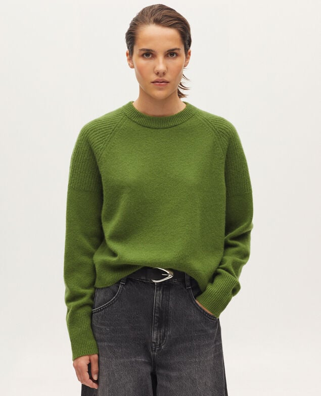 Pullover aus Kaschmir K540 pesto