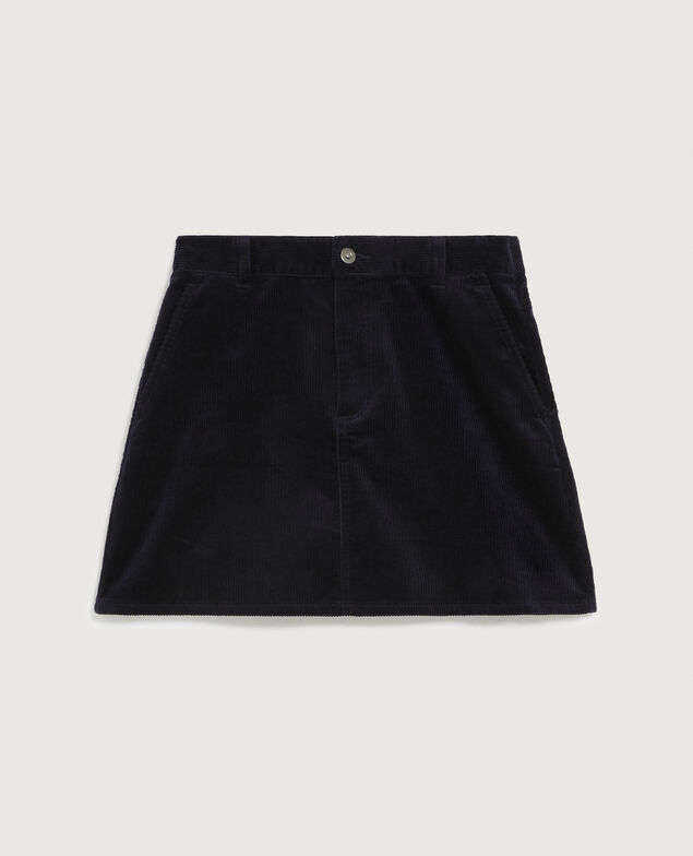Kurzer Cordrock U690 navy
