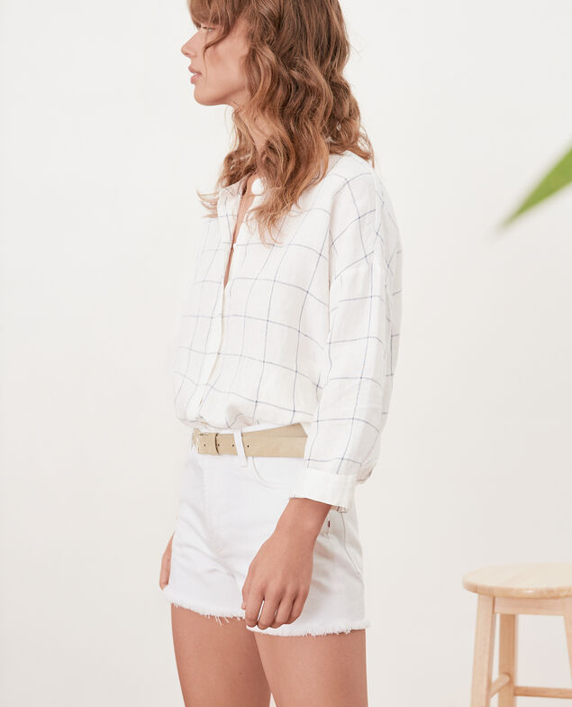 Fransen-Shorts Blanc