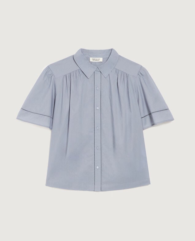 Bluse aus Baumwoll-Voile K040 tradewinds gray