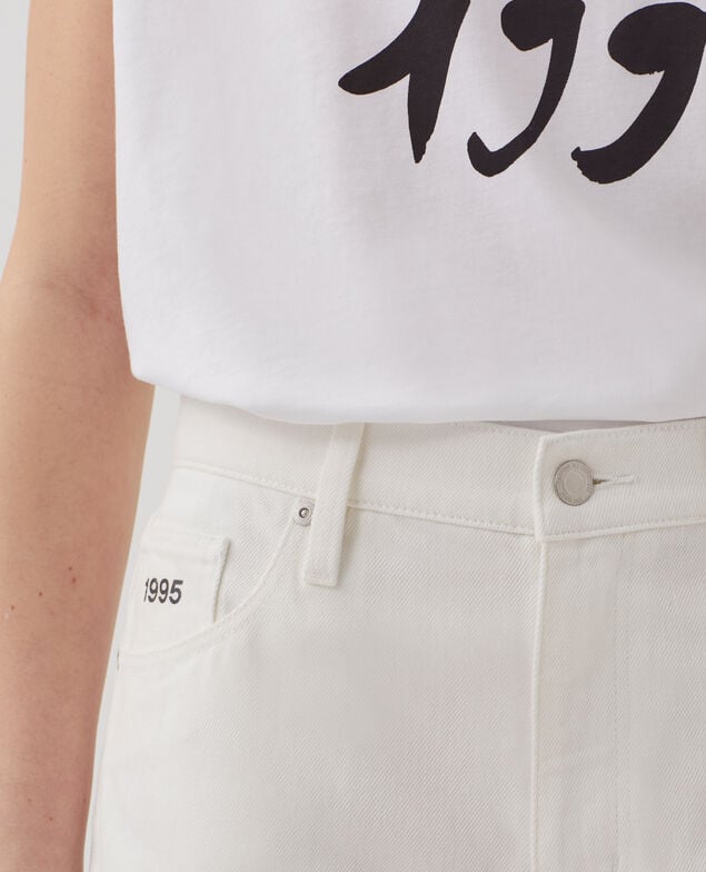 Jeansshorts aus Baumwolle H003 white