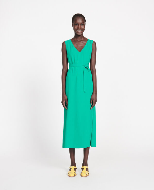 Langes Kleid Golf green