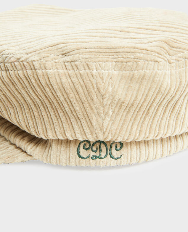 Kappe aus Cord Light taupe