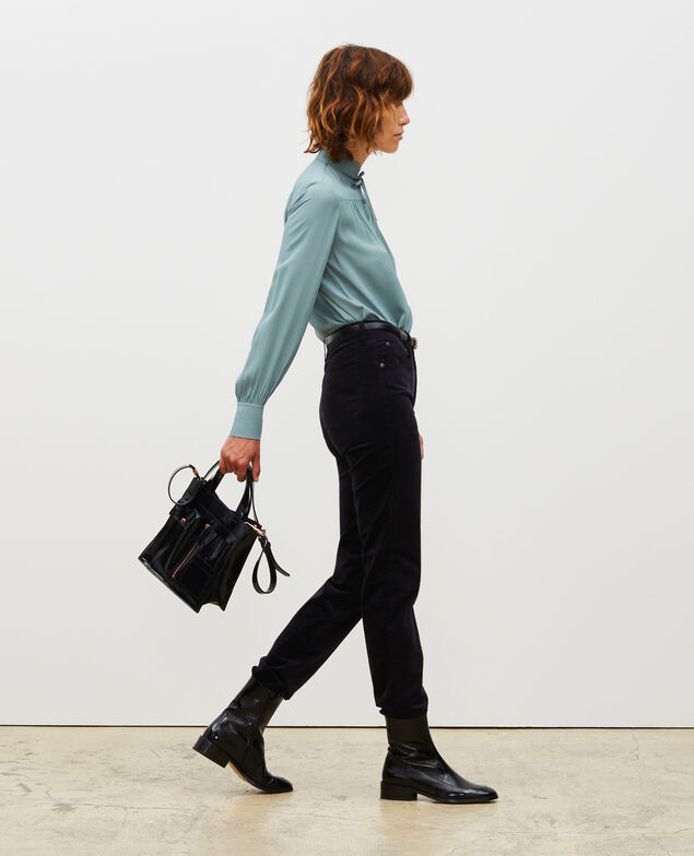 SLIM STRAIGHT - Gerade  5 Pocket-Jeans aus Samt Night sky