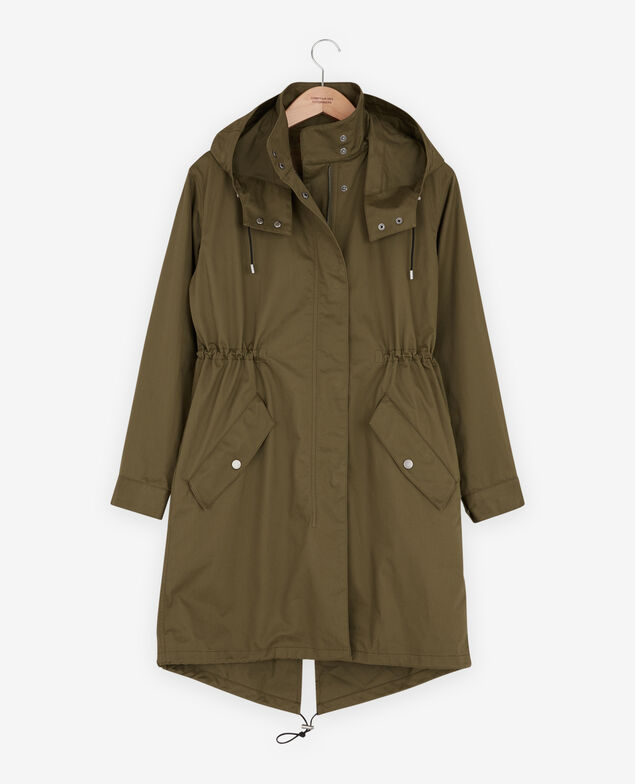 Parka mit abnehmbarer Kapuze und herausnehmbarem Futter Dark kaki