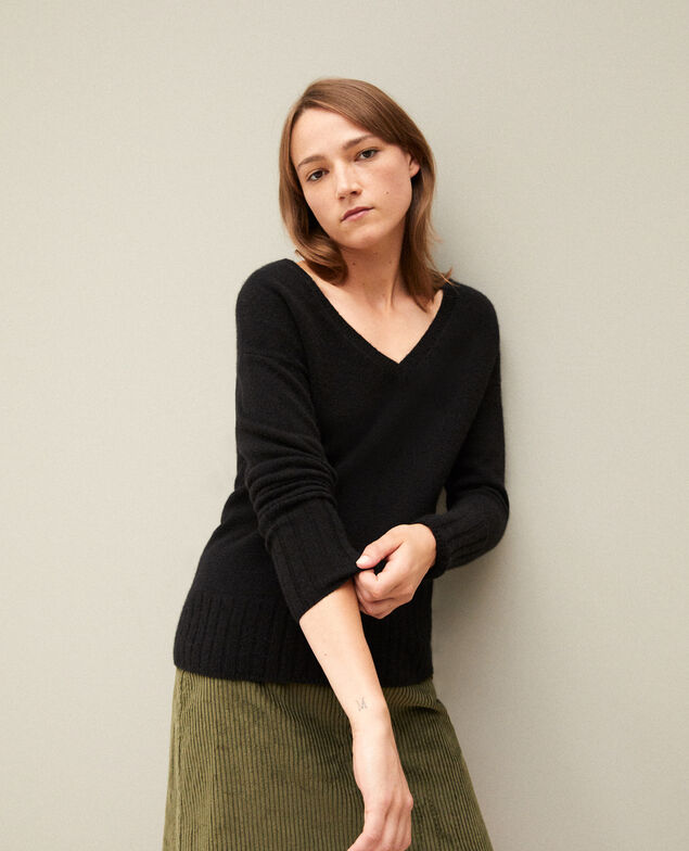 Pullover aus Kaschmir Noir