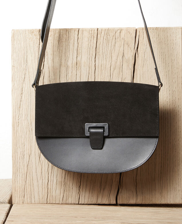 Große Halbmond-Tasche Noir