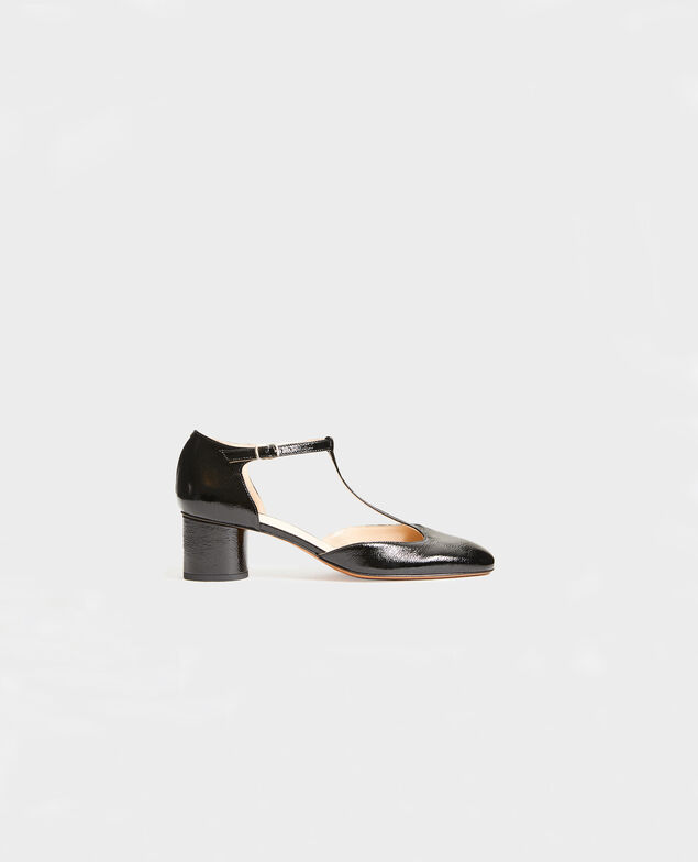 Salome-Schuhe aus Lackleder  Black beauty