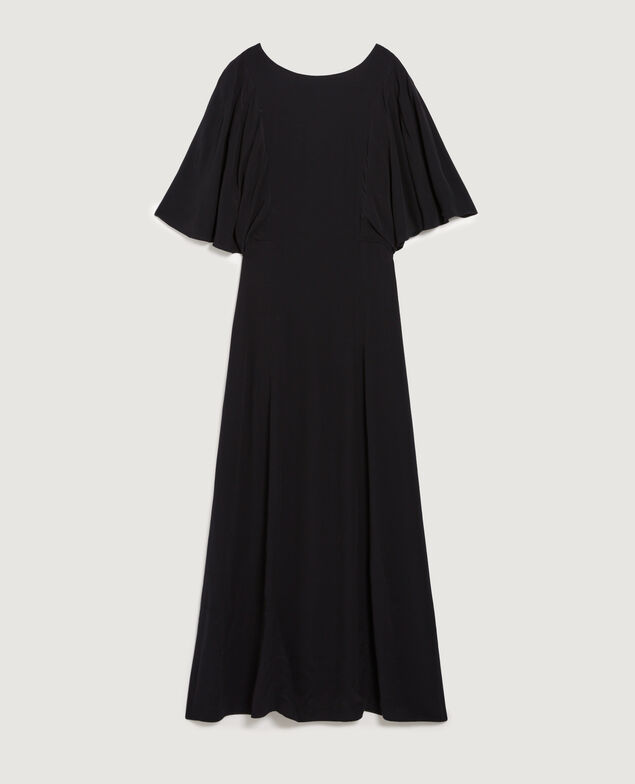 Langes fließendes Kleid H091 black beauty
