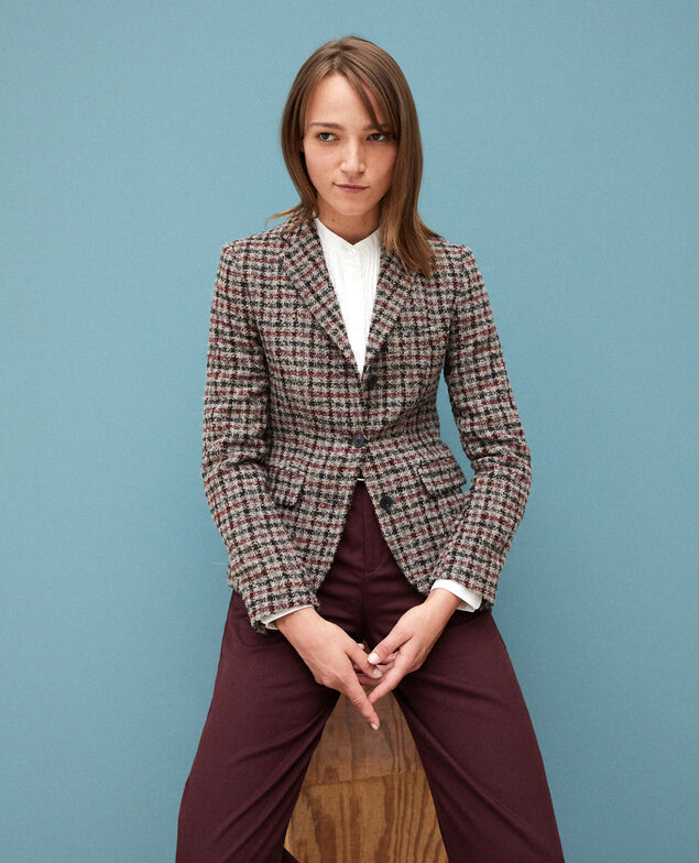 Blazer mit Wolle Rot