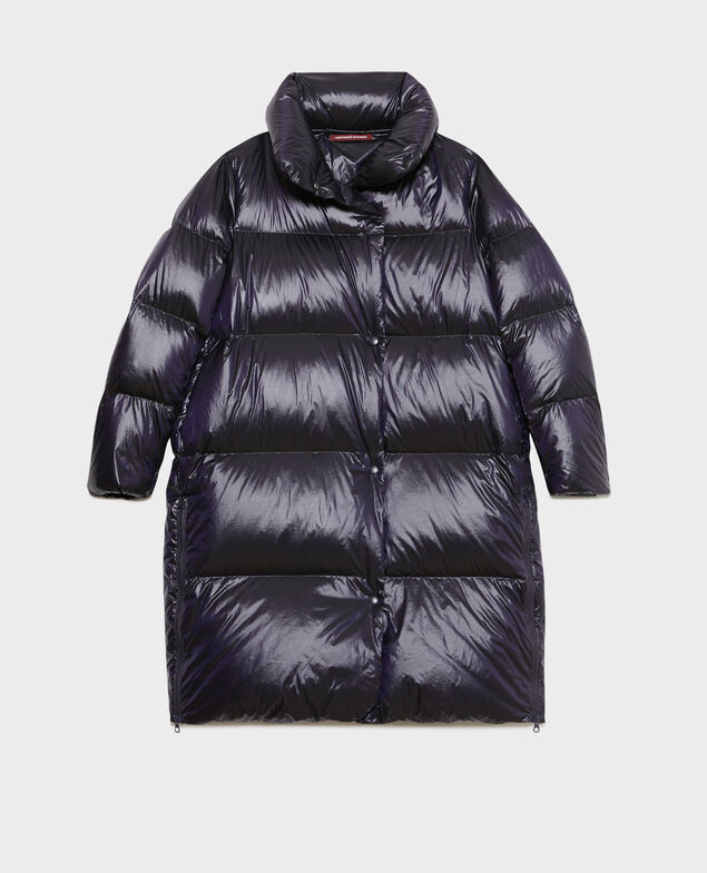 Lange Daunenjacke 8825 78 purple
