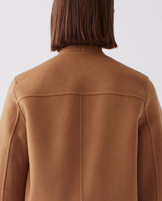 Kurze, doppelseitige Jacke I340 toasted coconut